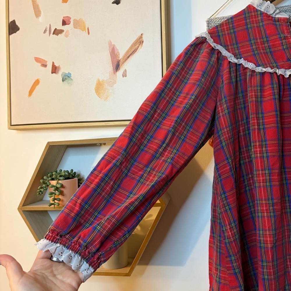 Vintage Plaid Nightgown - Picture 3 of 6